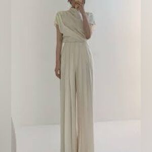Pleated High Waist Wide Leg Pants
